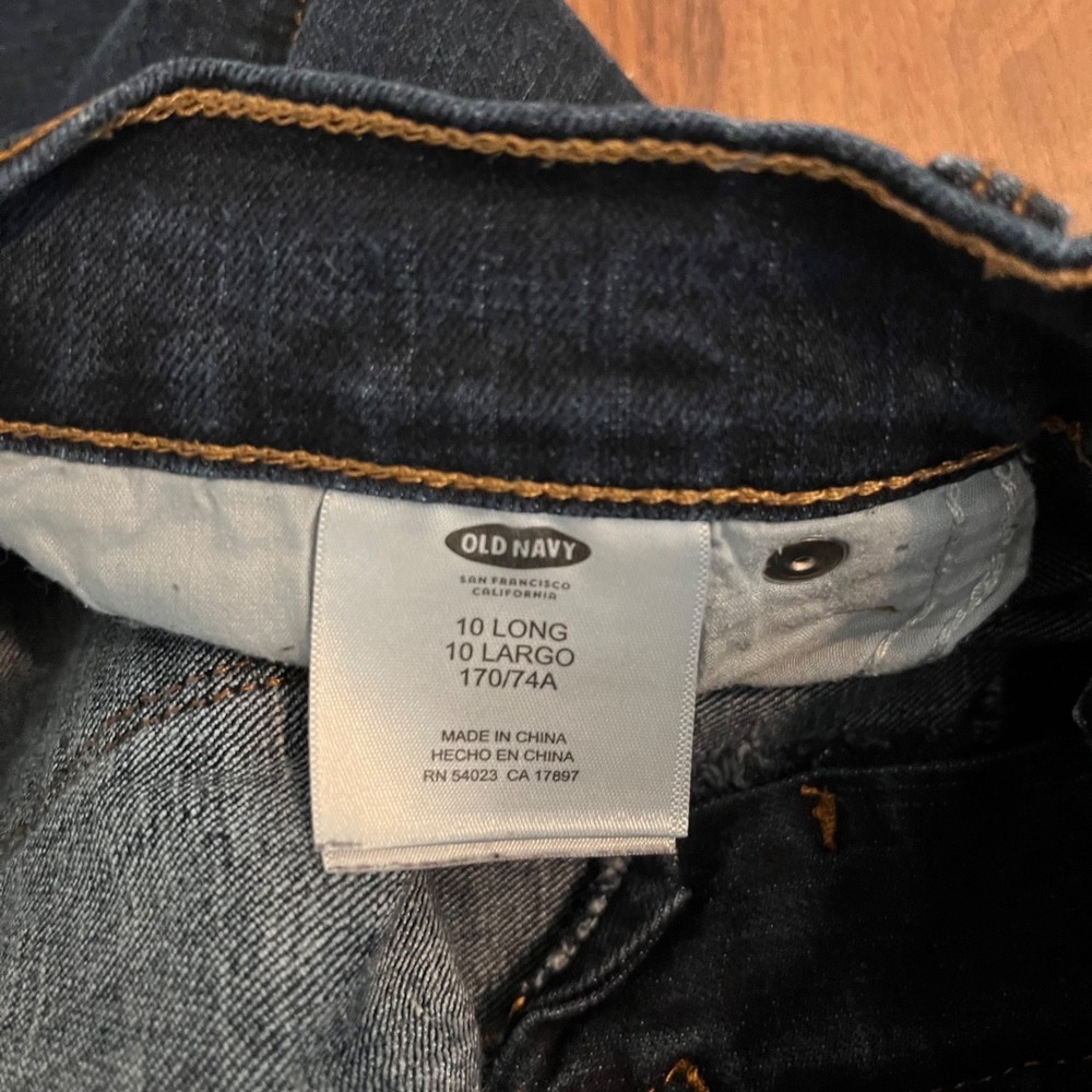OLD NAVY Women's Bootcut Jeans - Size 10L 10 Long - Dark Wash Stretch - Picture 6 of 7